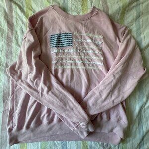 Hollister American Flag Pink Sweatshirt